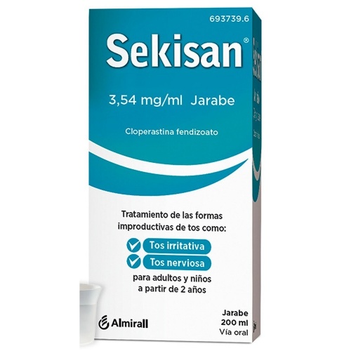 SEKISAN 3,54 mg/ml JARABE , 1 frasco de 200 ml