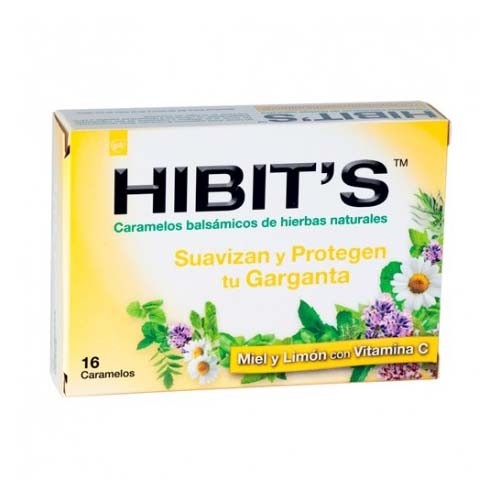Caramelos hibit,s (16 unidades sabor miel limon)