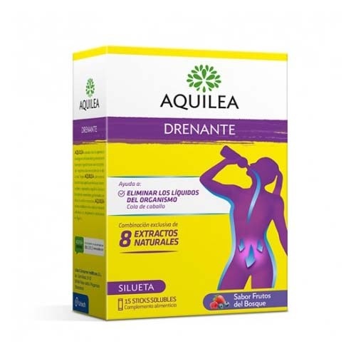 Aquilea drenante 15 sticks (sabor frutos del bosque)