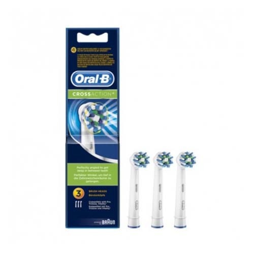 Cepillo dental electrico recambio - oral-b cross action eb50rb (3 cabezales)