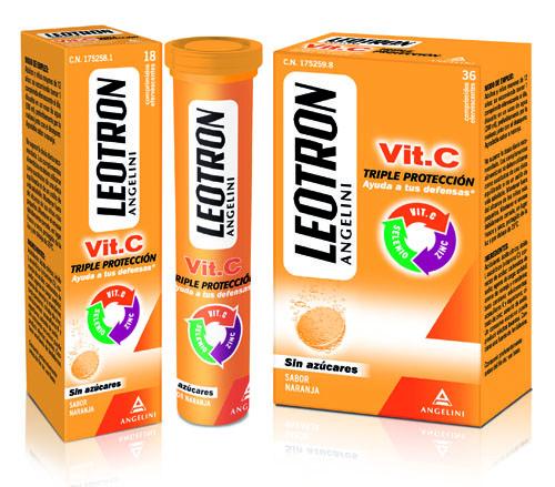 Leotron vitamina c 18 comp efervescentes
