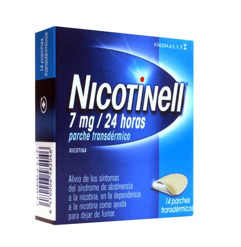 NICOTINELL 7 MG/24 HORAS PARCHE TRANSDERMICOS , 14 parches