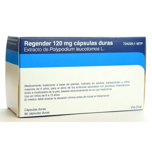 REGENDER 120 mg CAPSULAS DURAS. , 96 cápsulas