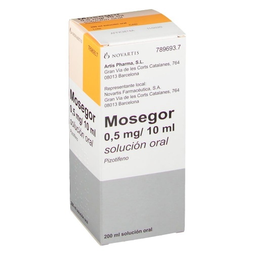 MOSEGOR 0,5 mg/10 ml SOLUCION ORAL, 1 frasco de 200 ml