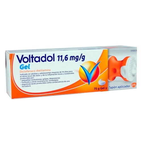 VOLTADOL 11,6 mg/g GEL,1 tubo de 75 g