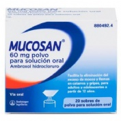 MUCOSAN 60 mg polvo para solución oral , 20 sobres