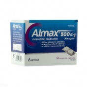 ALMAX 500 mg COMPRIMIDOS MASTICABLES,54 comprimidos