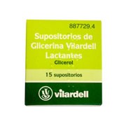SUPOSITORIOS DE GLICERINA VILARDELL LACTANTES, 15 supositorios
