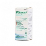 RHINOCORT 64 microgramos SUSPENSION PARA PULVERIZACION NASAL, 1 envase pulverizador de 120 dosis