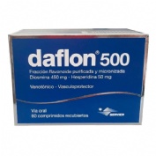DAFLON 500 mg COMPRIMIDOS RECUBIERTOS , 60 comprimidos