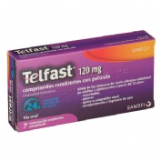 TELFAST 120 mg COMPRIMIDOS RECUBIERTOS CON PELICULA , 7 comprimidos
