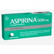 ASPIRINA 500 MG COMPRIMIDOS, 20 comprimidos