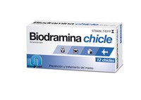 BIODRAMINA 20 mg CHICLES MEDICAMENTOSOS , 12 chicles