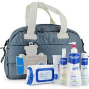 Mustela bolsa mis primeros productos verde (toallitas+balsamo+colonia+hydra+gel)