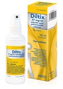 DILTIX 47 mg/ml SOLUCION PARA PULVERIZACION CUTANEA , 1 frasco de 60 ml