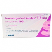LEVONORGESTREL SANDOZ 1,5 MG COMPRIMIDO EFG , 1 comprimido
